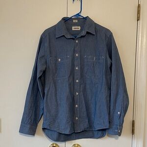 Taylor Stitch Denim Blue Button-Down Shirt